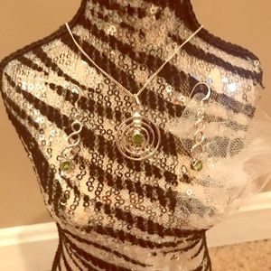 Peridot set. Sterling silver brand new